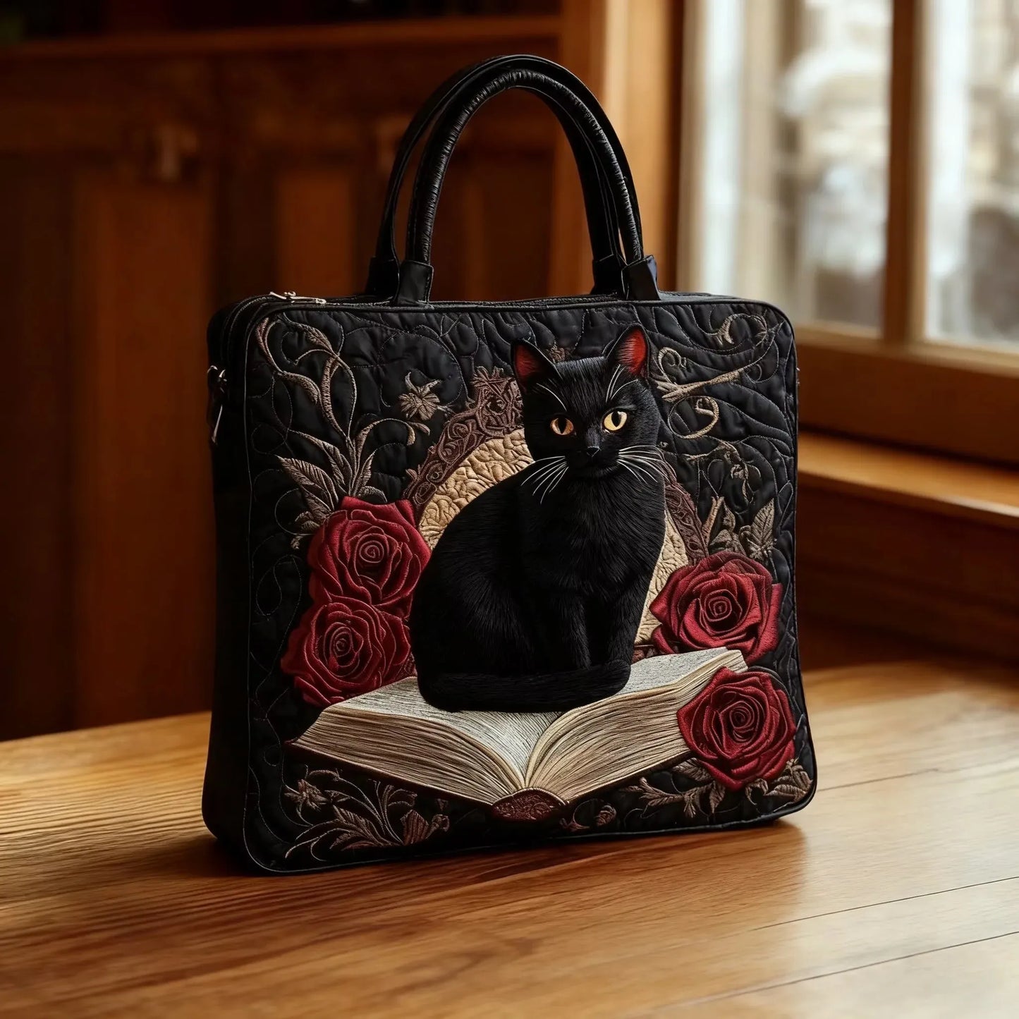Borsa Trapuntata Artigianale con Manici Scuri