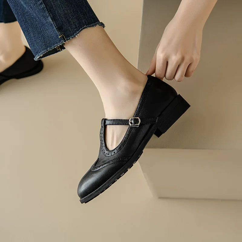 Sarah™ | Eleganti Mary Jane con cinturino a T