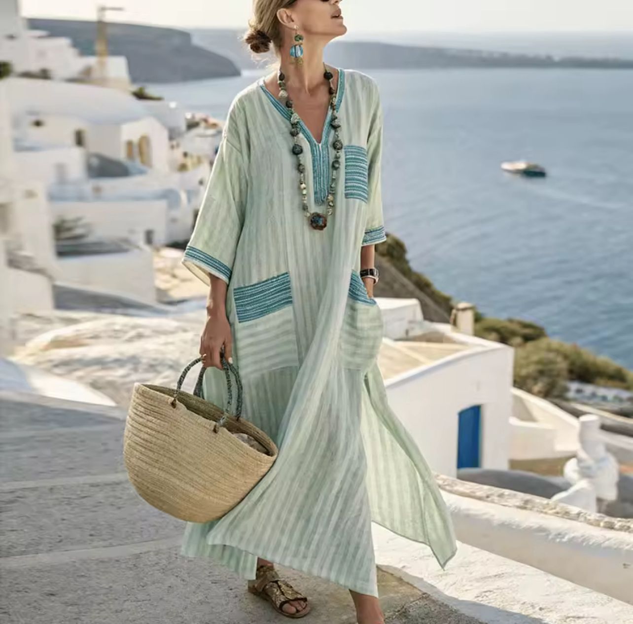 Elegante Mary - Abito lungo da spiaggia per un look estivo alla moda