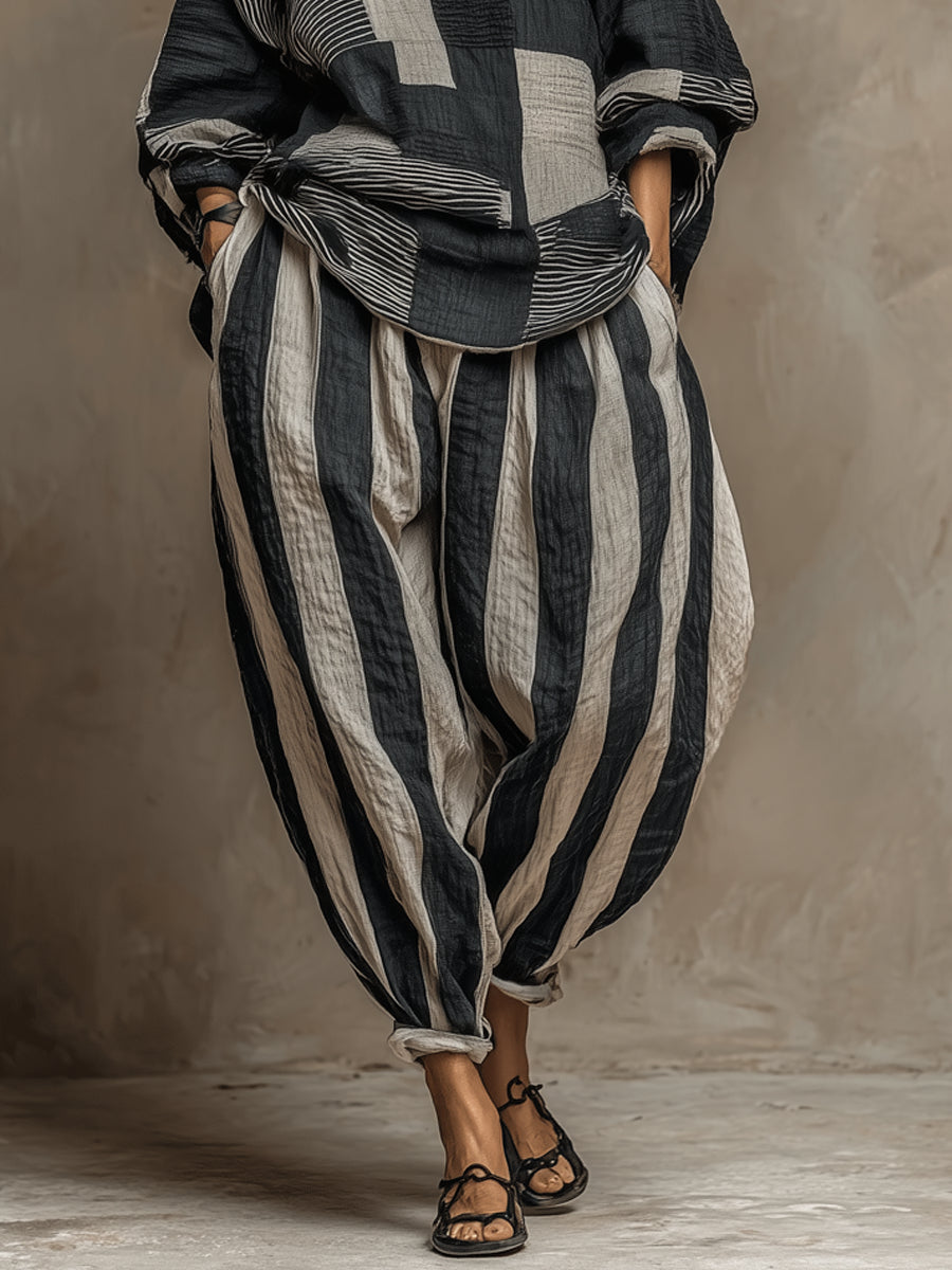 Chiara™ | Set Top e Pantaloni Stampati Colorati