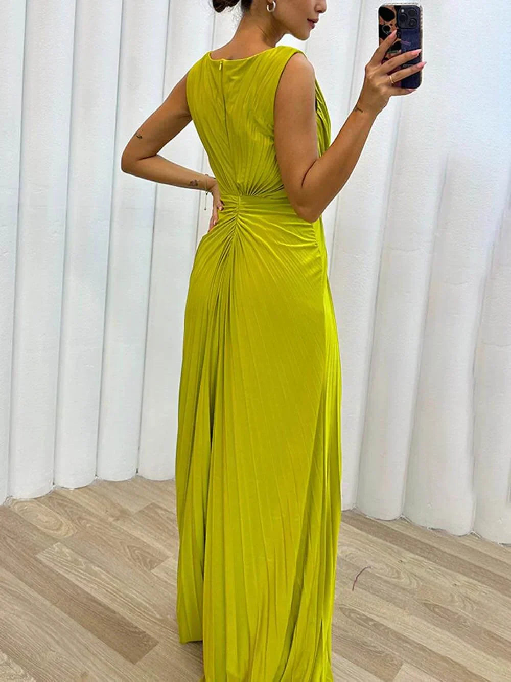 Amelia™ | Abito Lungo Plissettato