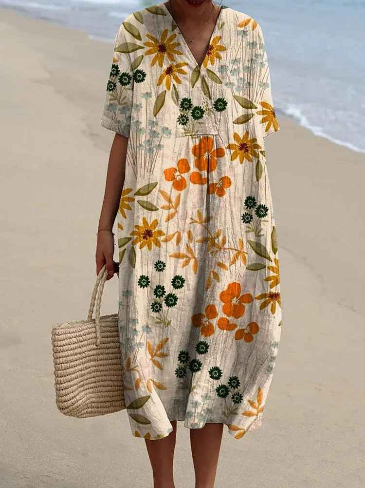 Alessia™ | Abito Maxi Vintage a Fiori