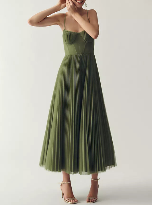 La Scintilla | Abito in tulle drappeggiato elegantemente