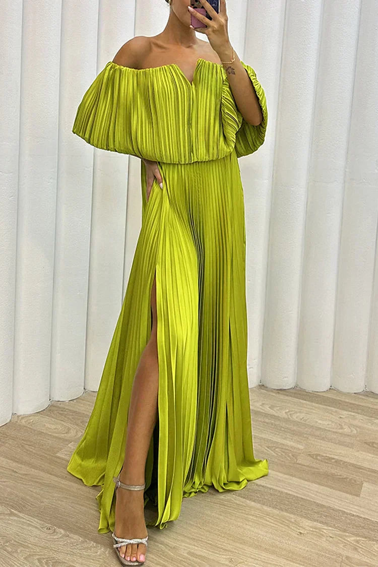 Keren™ | Elegante Abito Maxi Plissettato