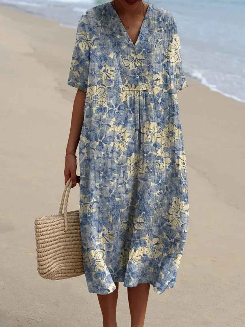 Alessia™ | Abito Maxi Vintage a Fiori
