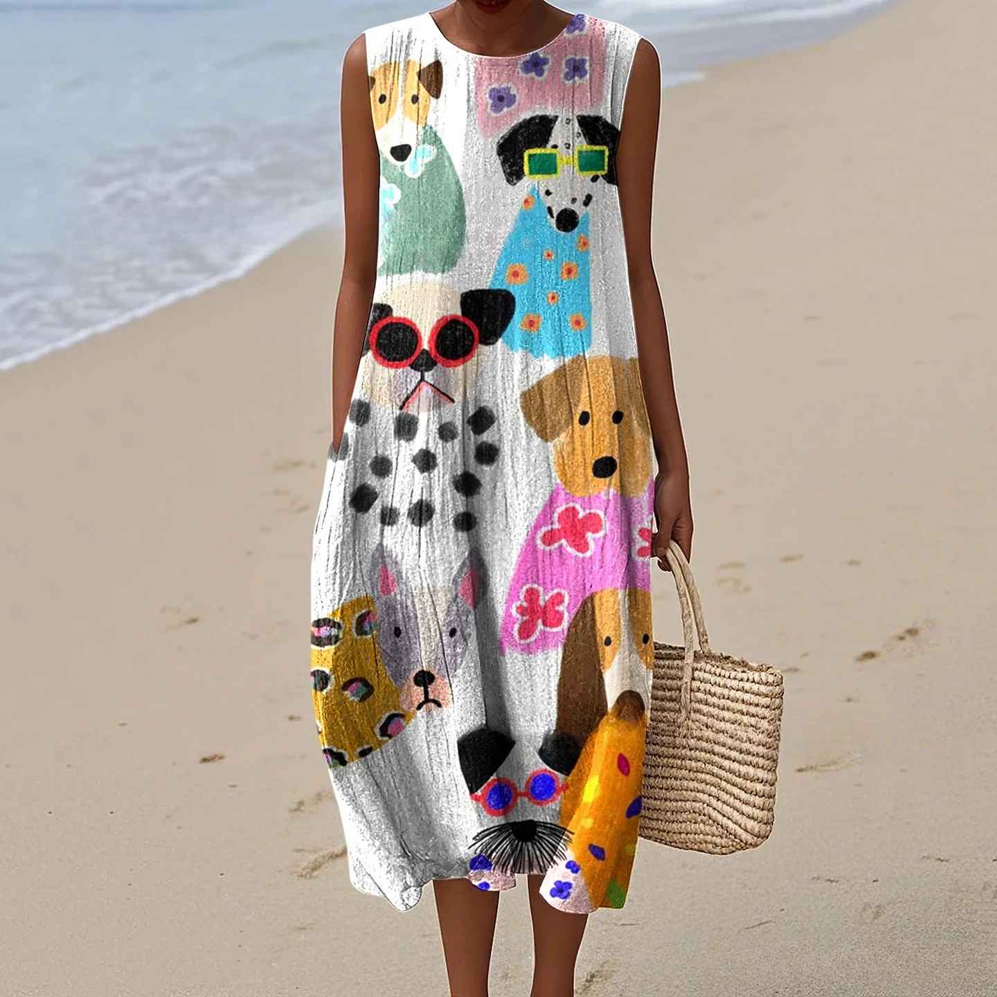 Martina™ | Abito Maxi Estivo Vintage con Stampa e Vestibilità Ampia