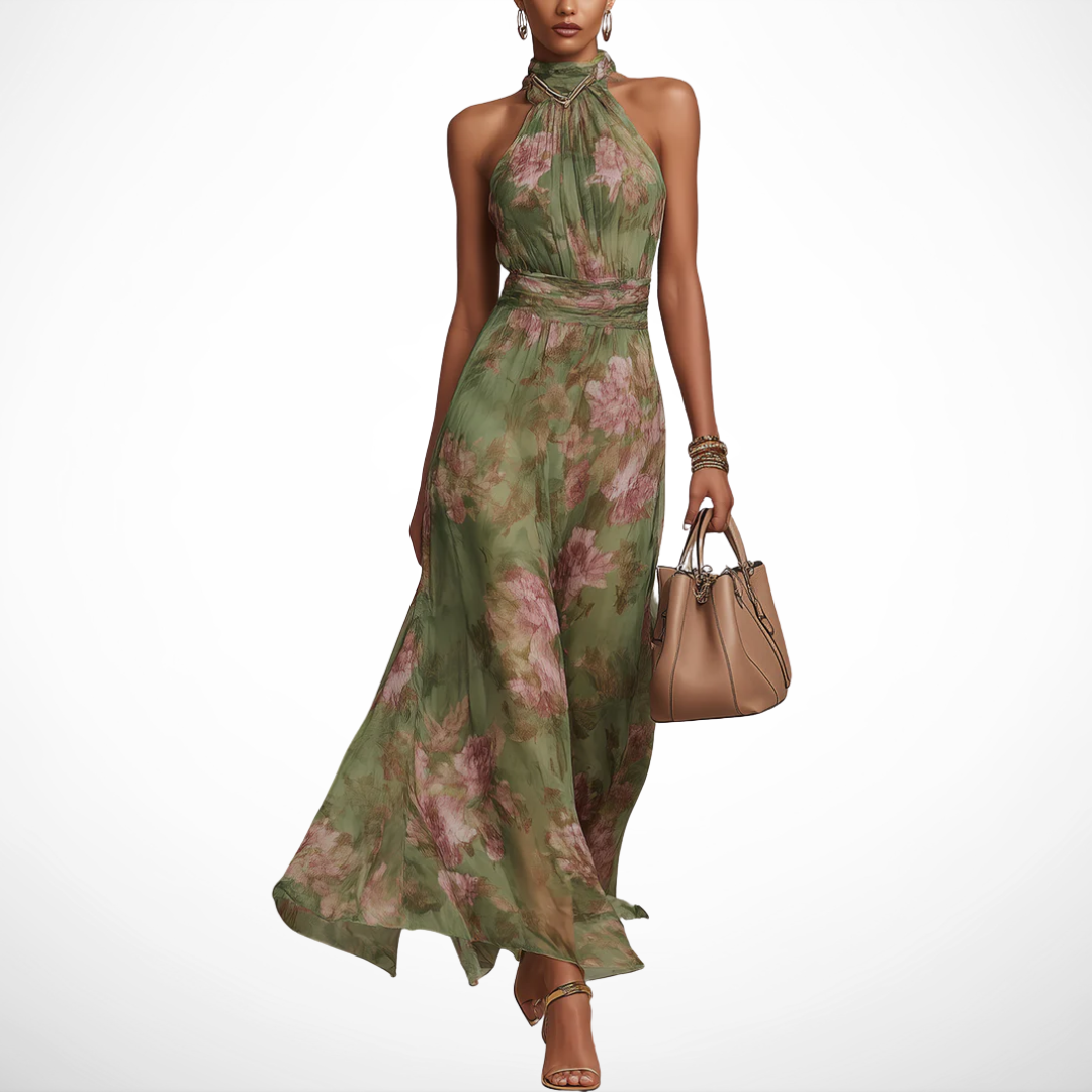 Elisa™ | Abito Lungo Floreale Elegante
