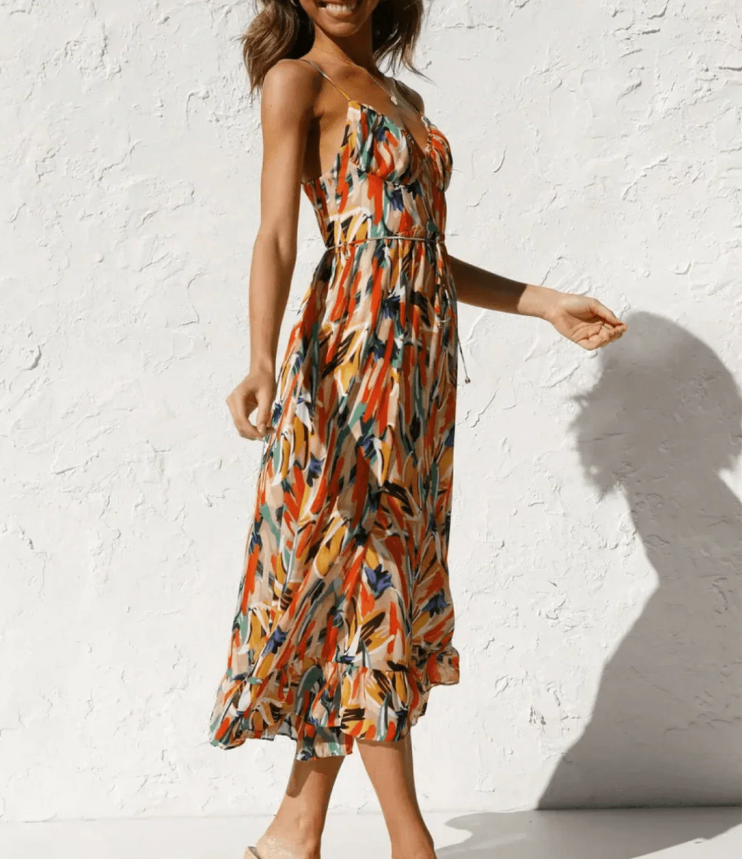 La Scintilla | Abito Midi Colore Splendente