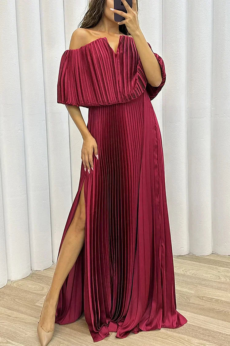 Keren™ | Elegante Abito Maxi Plissettato
