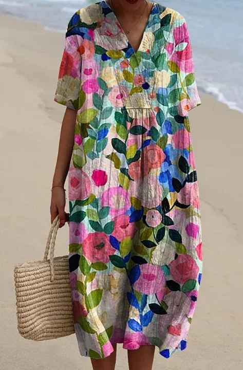 Alessia™ | Abito Maxi Vintage a Fiori
