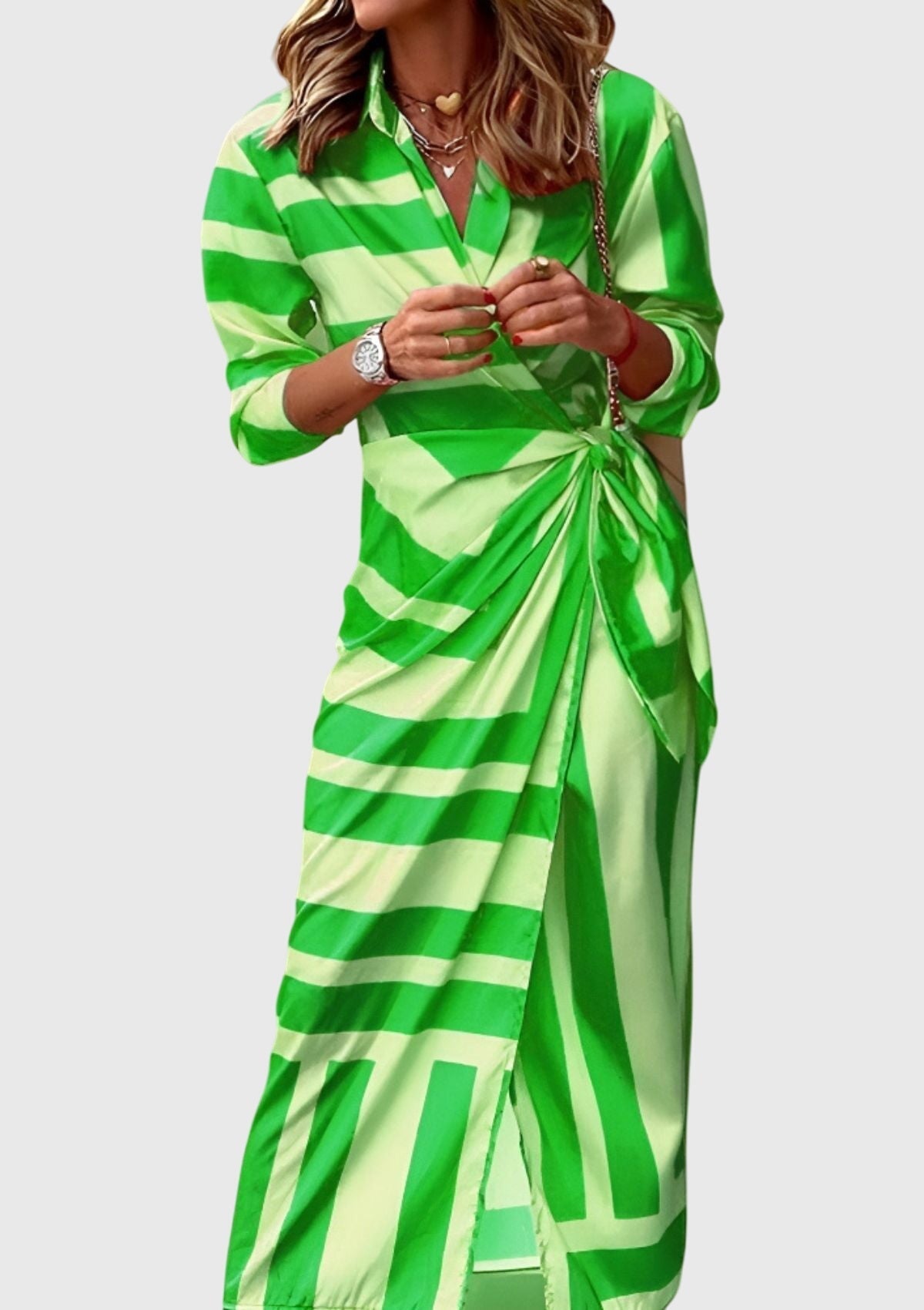 Chiara™ | Abito Elegante Avvolgente con Stampa