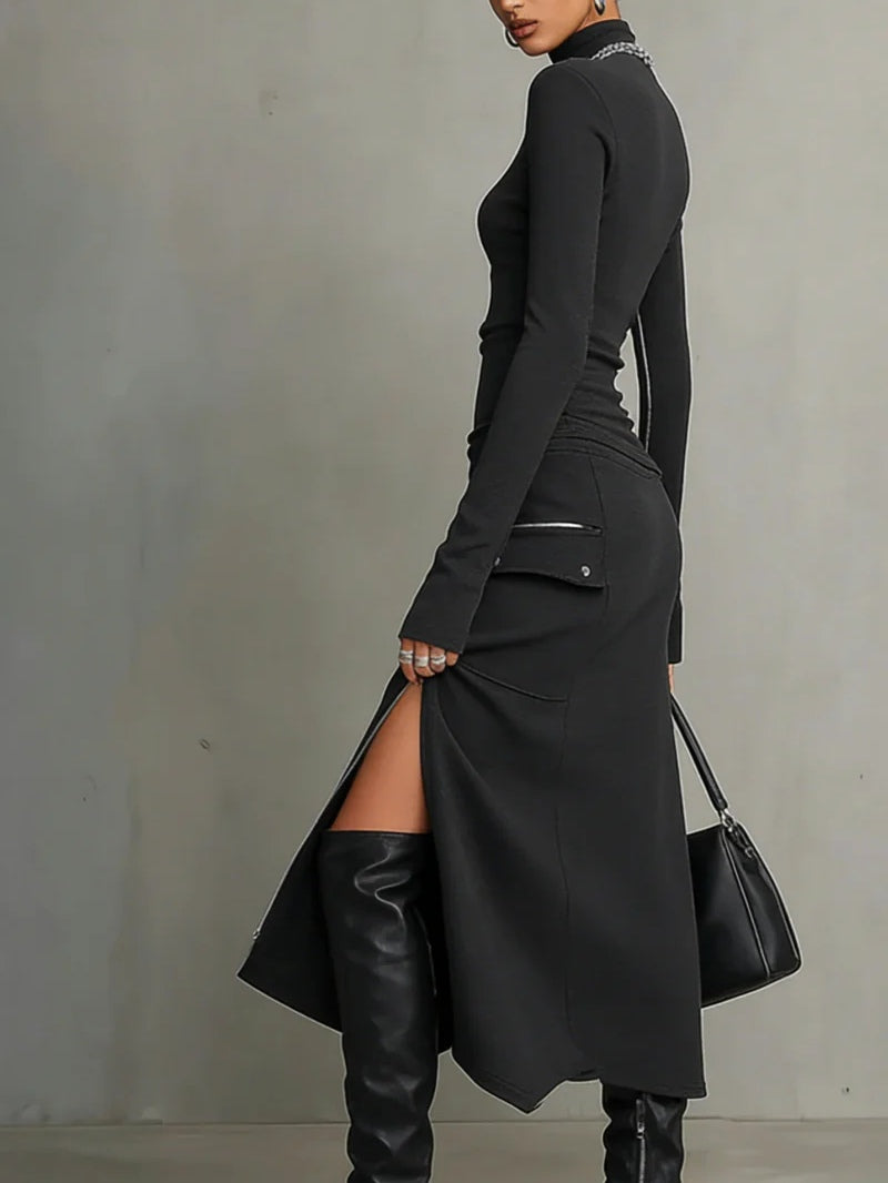 Elena™ | Set con Zip, Tasche e Collo Alto
