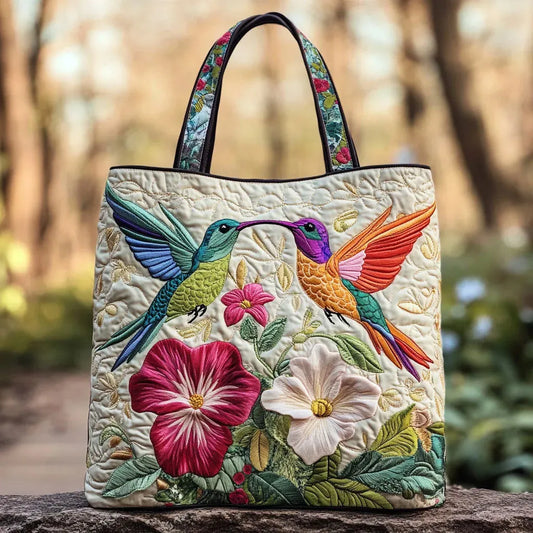 Borsa Zaino Imbottito con Colibrì