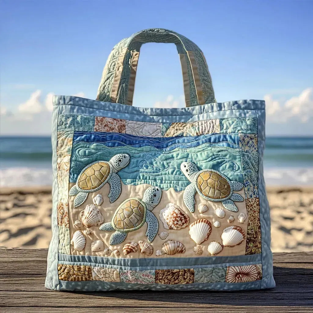Borsa Imbottita Artigianale con Tartaruga