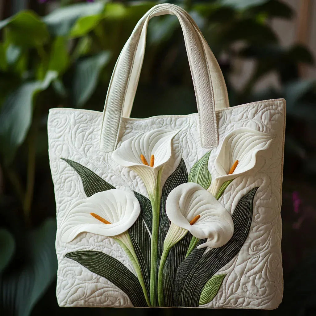 Borsa Trapuntata Artigianale con Gligli Bianca