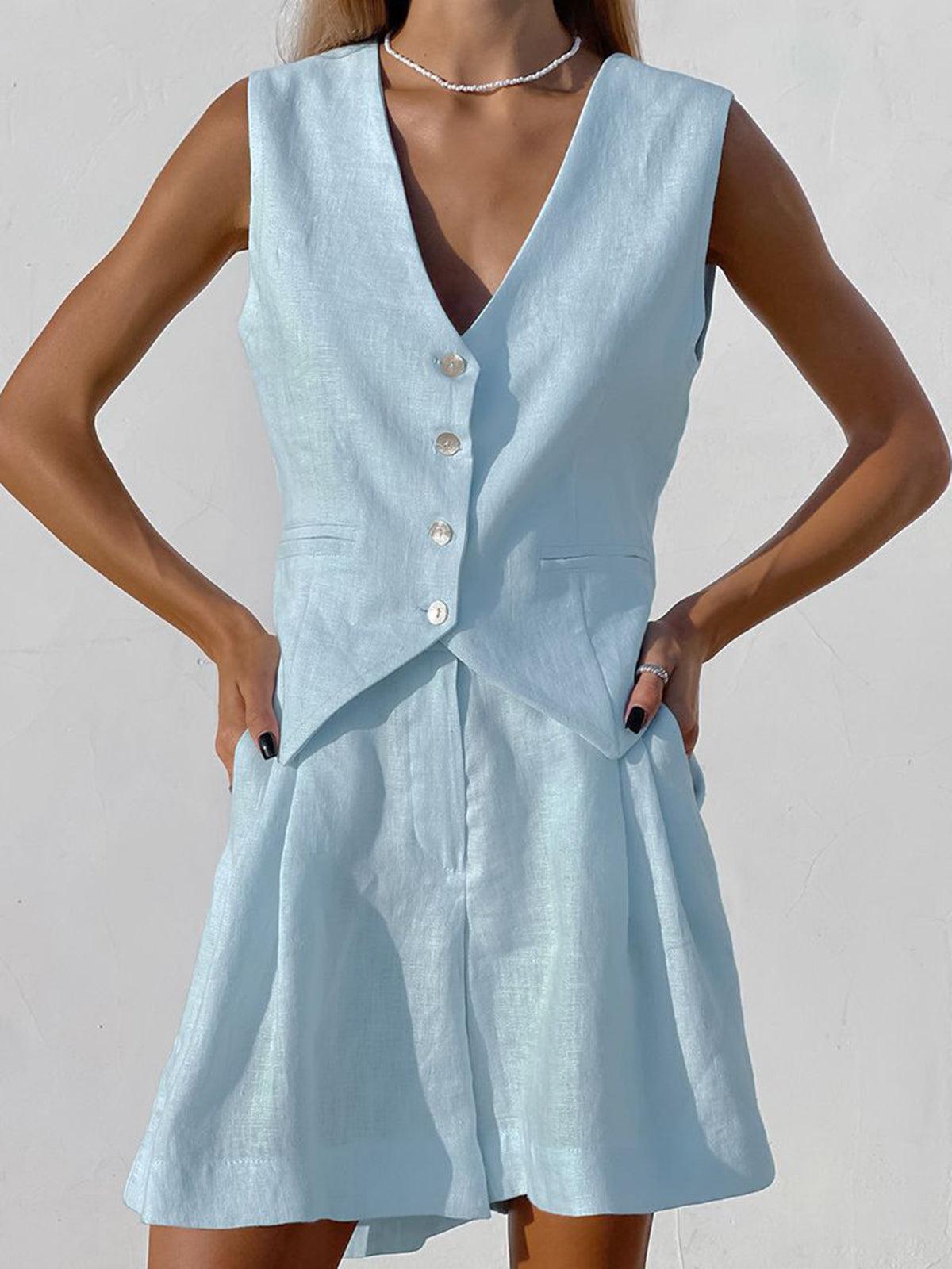 Sophia™ | Set Due Pezzi con Pantaloncini Eleganti