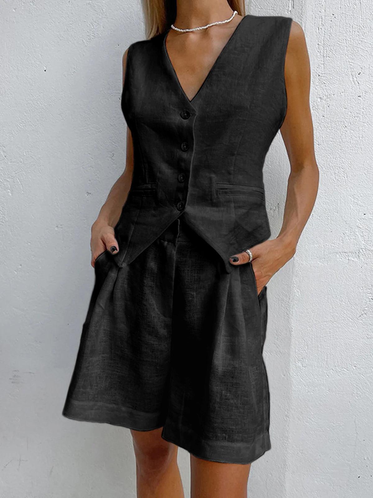 Sophia™ | Set Due Pezzi con Pantaloncini Eleganti