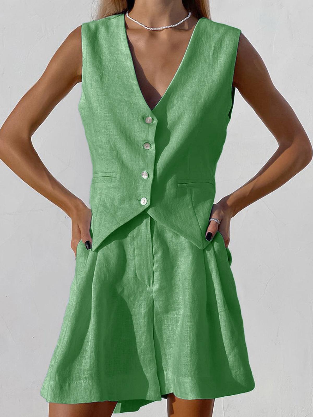 Sophia™ | Set Due Pezzi con Pantaloncini Eleganti