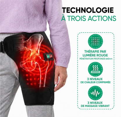 Auvane Hip — Thérapie par lumière rouge, chaleur et compression
