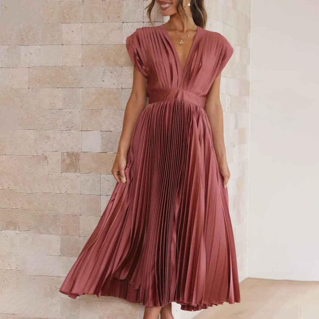 Marni™ | Vestito Midi Plissettato Senza Tempo
