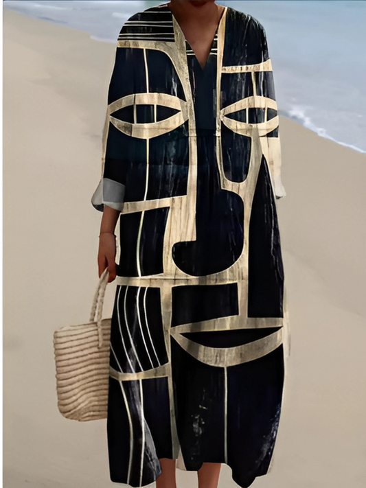 Lunévia™ | Vestito stampa prismatica donna