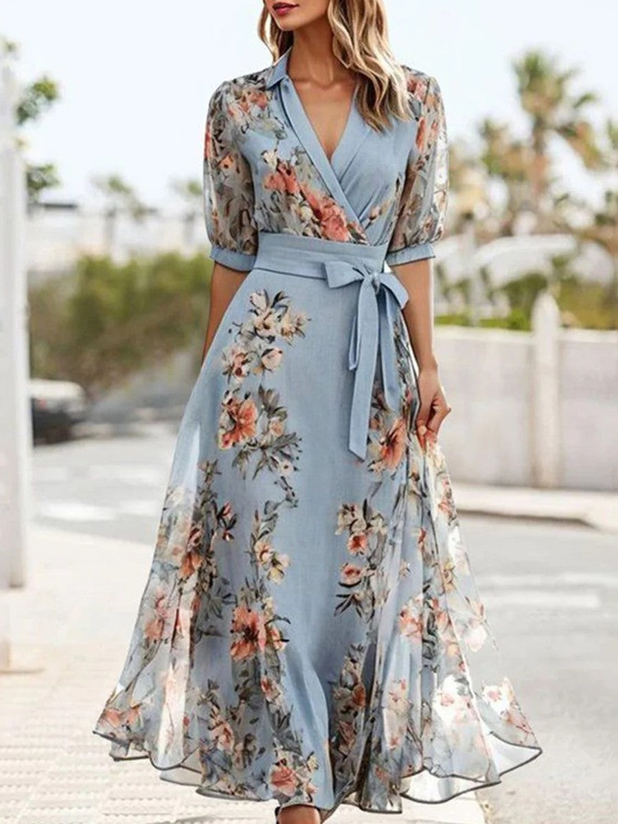 Hannah™ | Abito Midi Estivo con Fiori