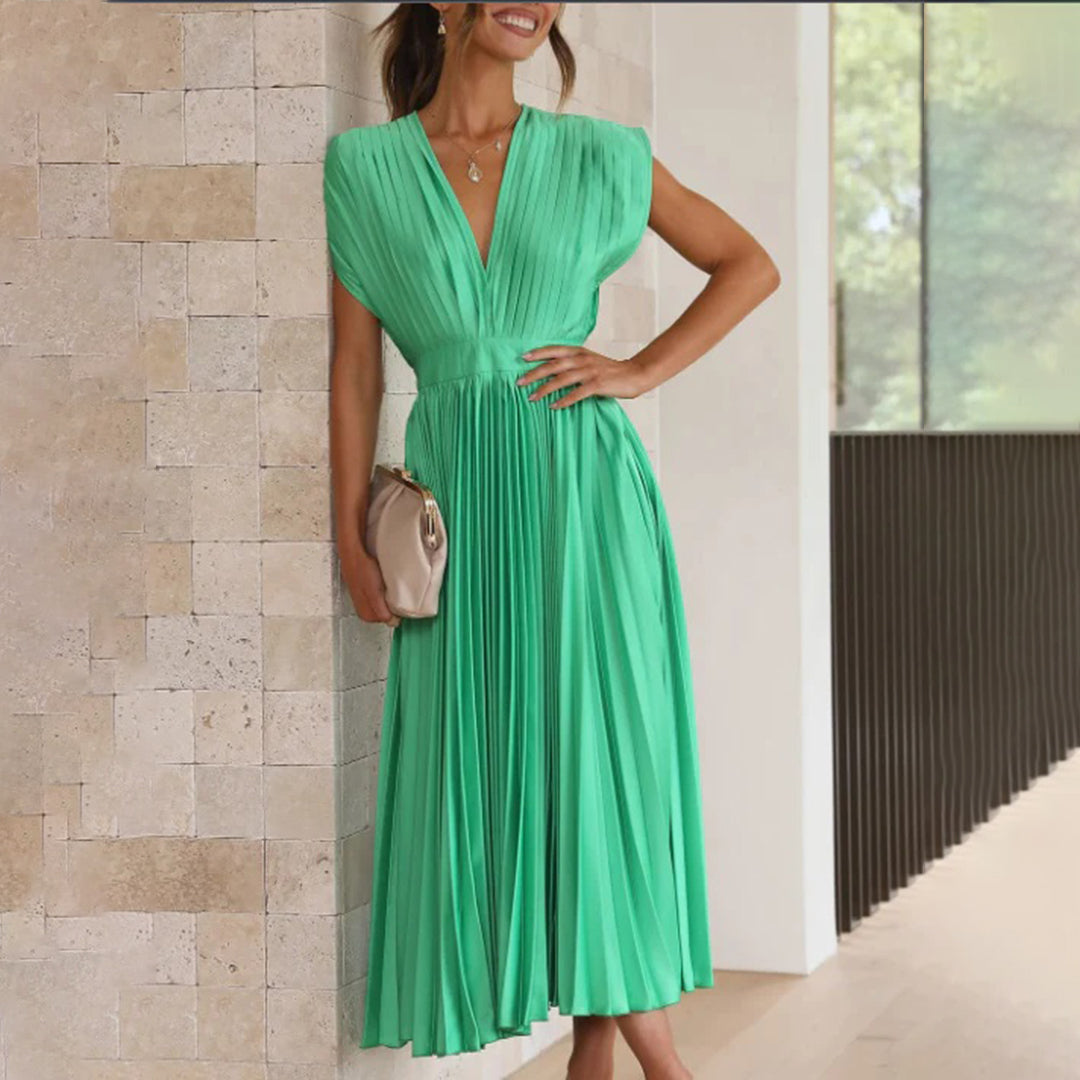 Marni™ | Vestito Midi Plissettato Senza Tempo