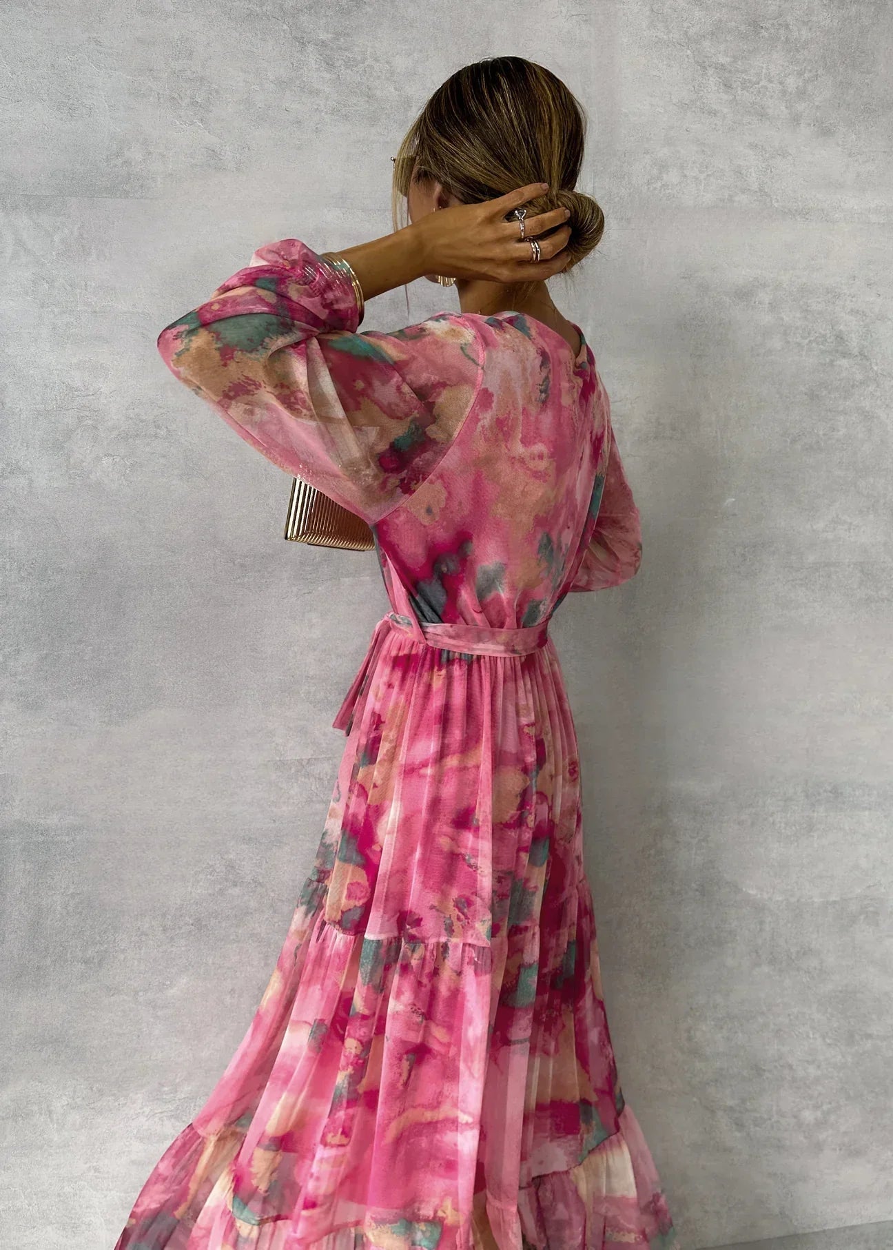 Giulia™ | Abito Portafoglio con Stampa Floreale