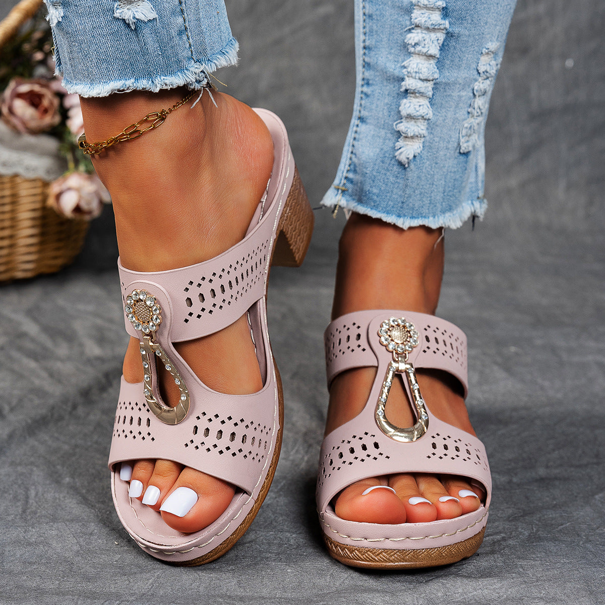 Isabella™ | Sandali Comfort Ortopedici con Tacco Alto