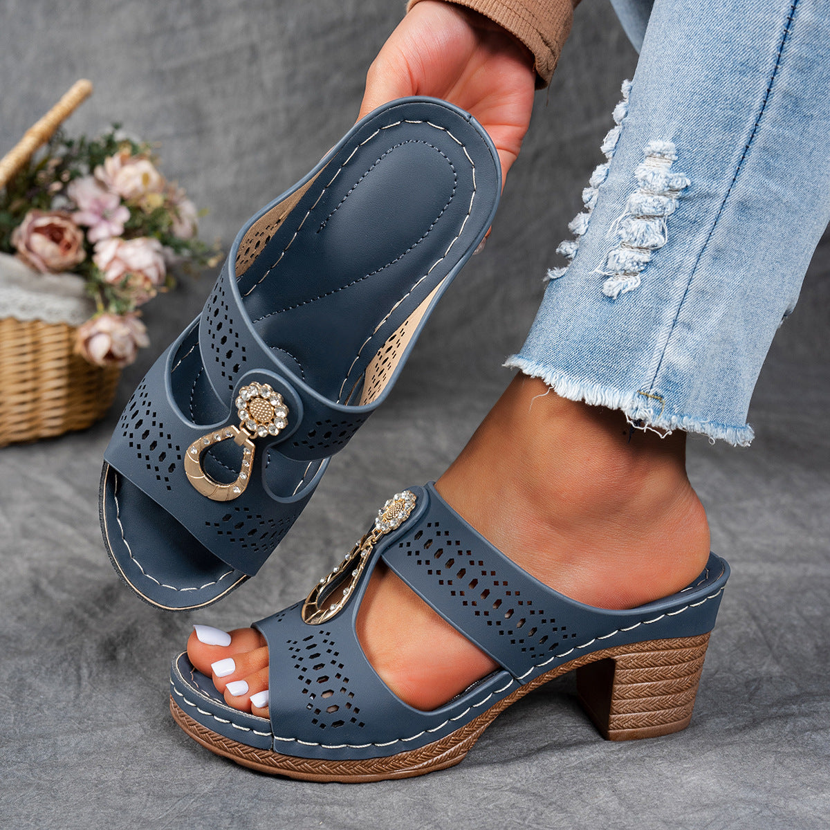 Isabella™ | Sandali Comfort Ortopedici con Tacco Alto