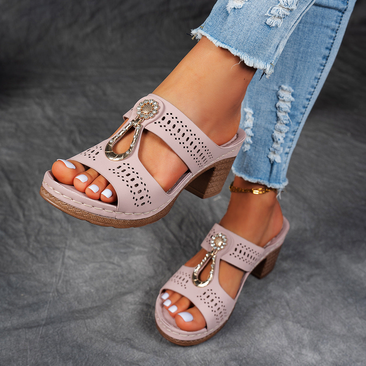 Isabella™ | Sandali Comfort Ortopedici con Tacco Alto