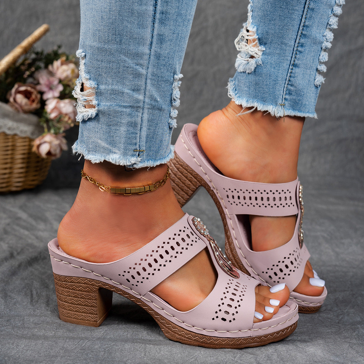 Isabella™ | Sandali Comfort Ortopedici con Tacco Alto