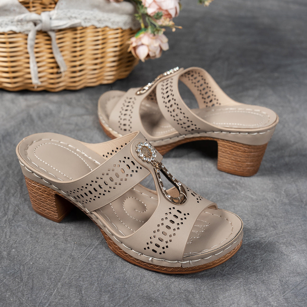 Isabella™ | Sandali Comfort Ortopedici con Tacco Alto