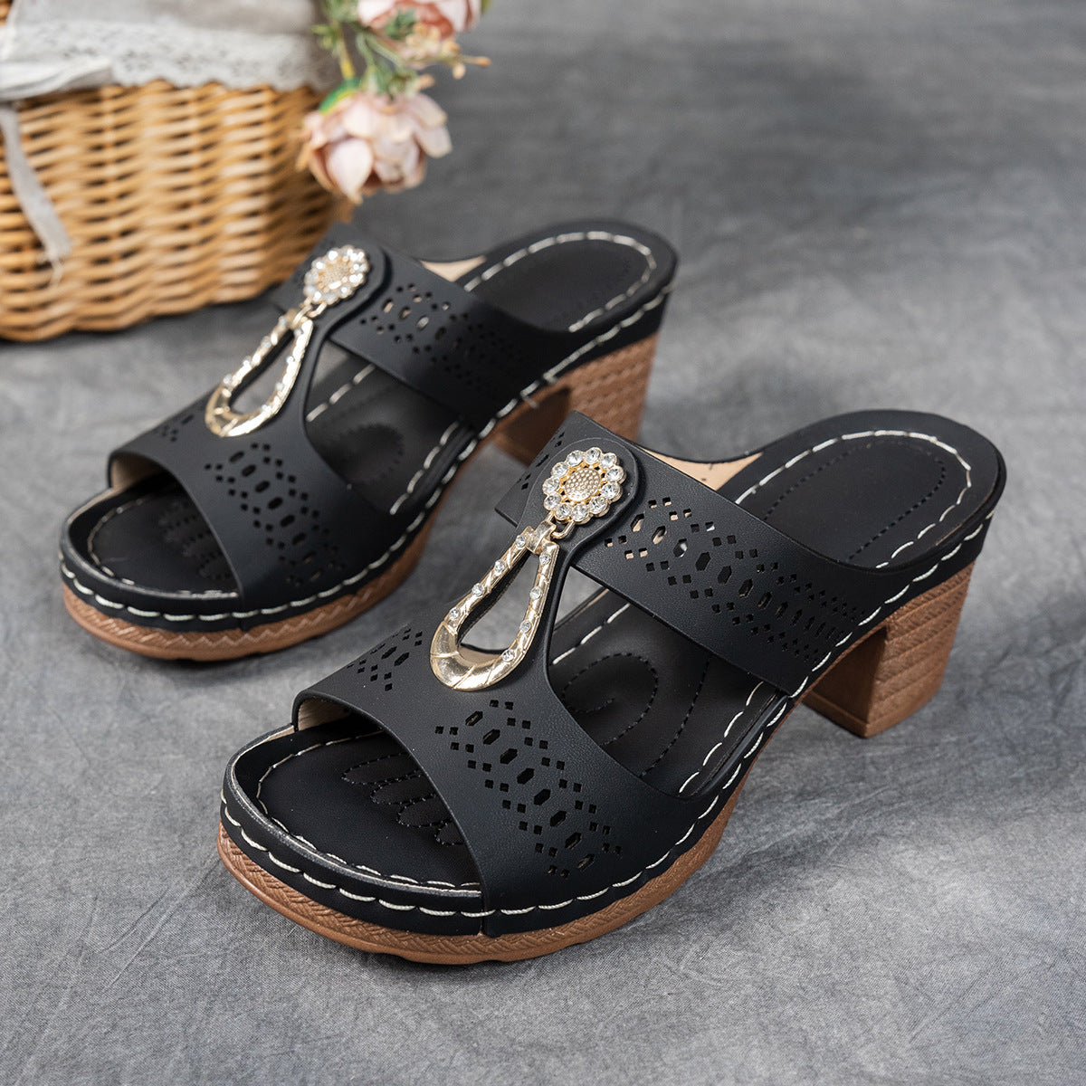 Isabella™ | Sandali Comfort Ortopedici con Tacco Alto