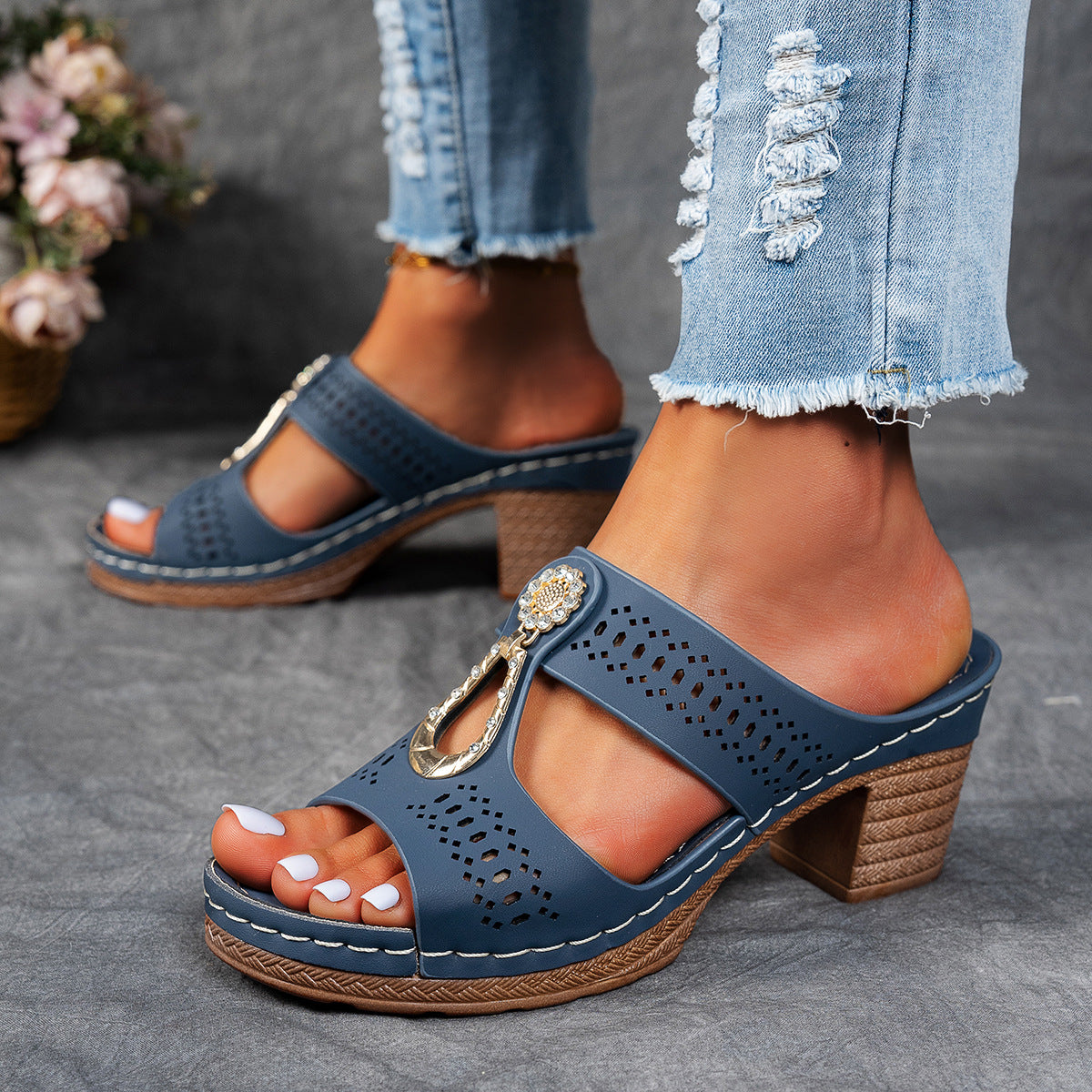 Isabella™ | Sandali Comfort Ortopedici con Tacco Alto