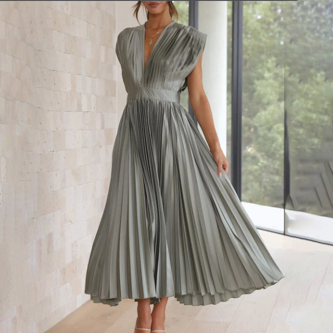 Marni™ | Vestito Midi Plissettato Senza Tempo