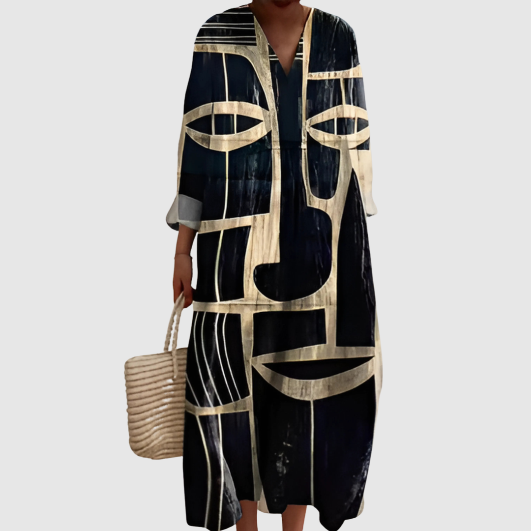 Lunévia™ | Vestito stampa prismatica donna