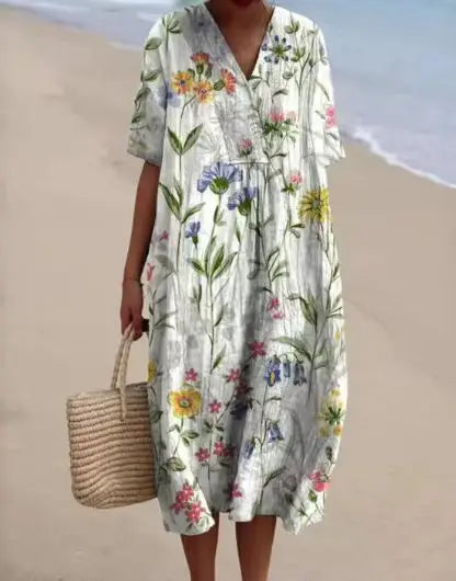Giulia™ | Abito Maxi Estivo Floreale Vintage Casual