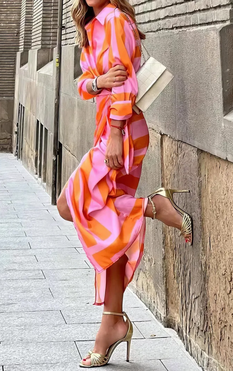 Amelia™ | Vestito a Portafoglio Stampato