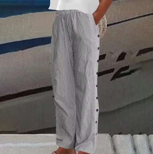 Chiara™ | Pantaloni Estivi a Righe dalla Vestibilità Ampia