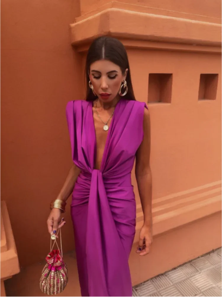 Chiara™ | Elegante Abito Plissettato