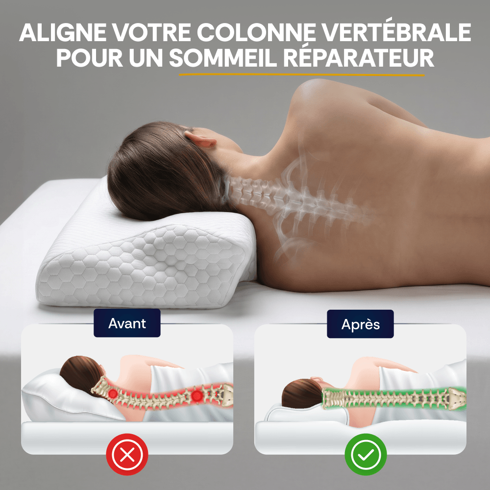 Oreiller Cervical Ergonomique Premium