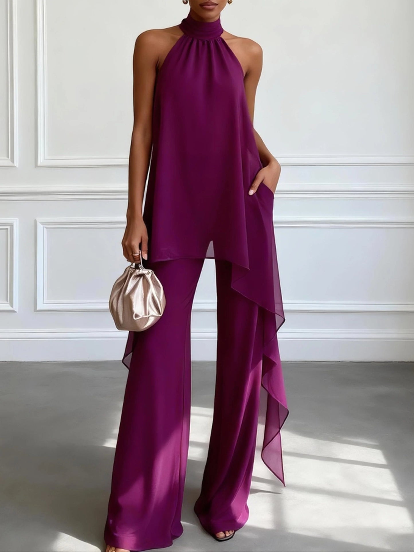 Chiara™ | Set Elegante Due Pezzi Color Lilla