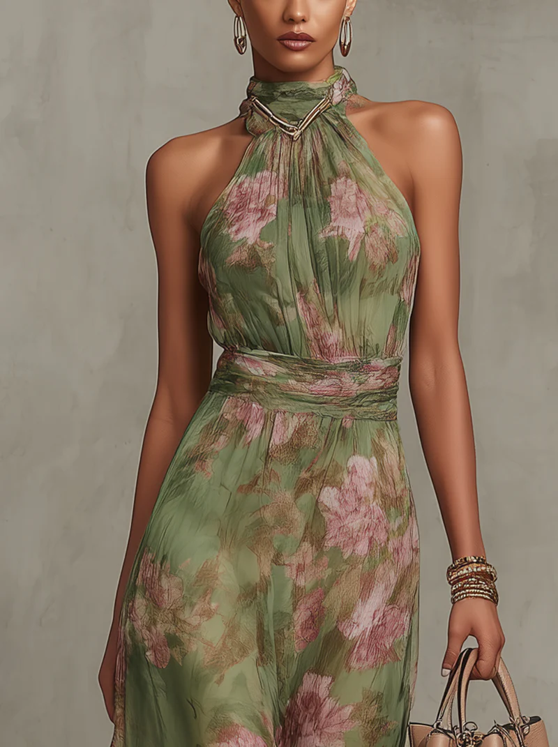 Elisa™ | Abito Lungo Floreale Elegante