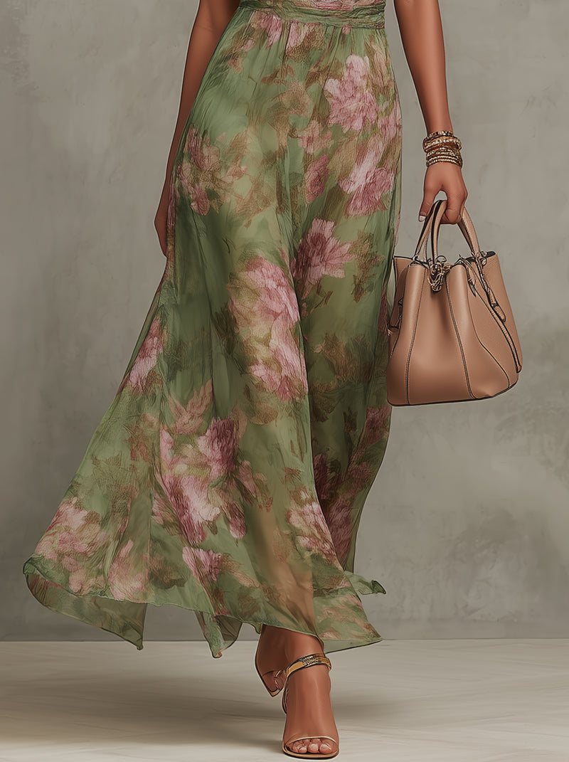 Elisa™ | Abito Lungo Floreale Elegante