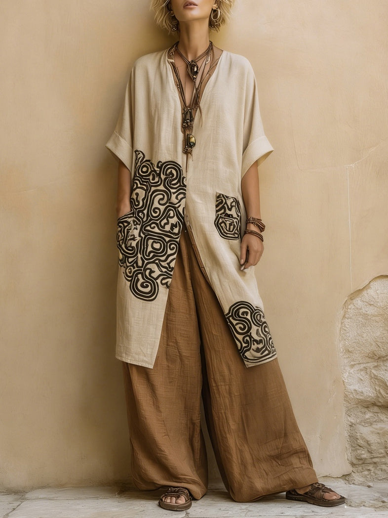 Zara™ | Set 3 Pezzi con Stampa Tribale Elegante