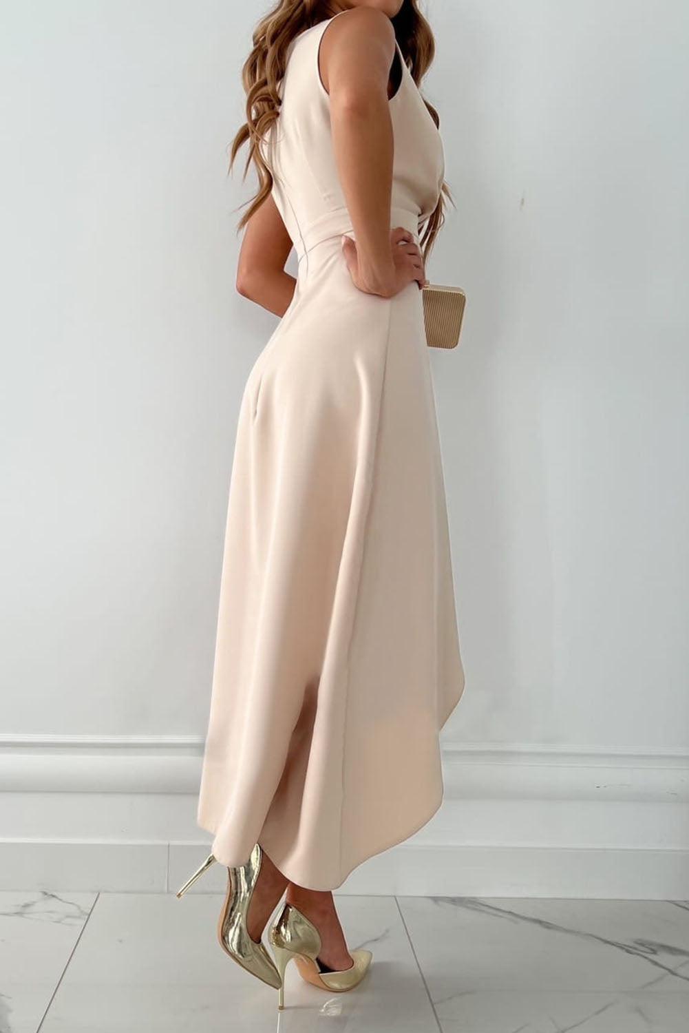 Chiara™ | Abito Midi Portafoglio con Scollo a V