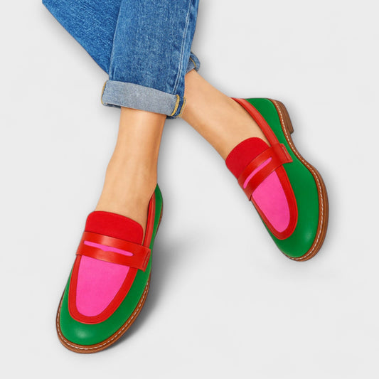 Nyla™ | Mocassini Casual a Contrasto