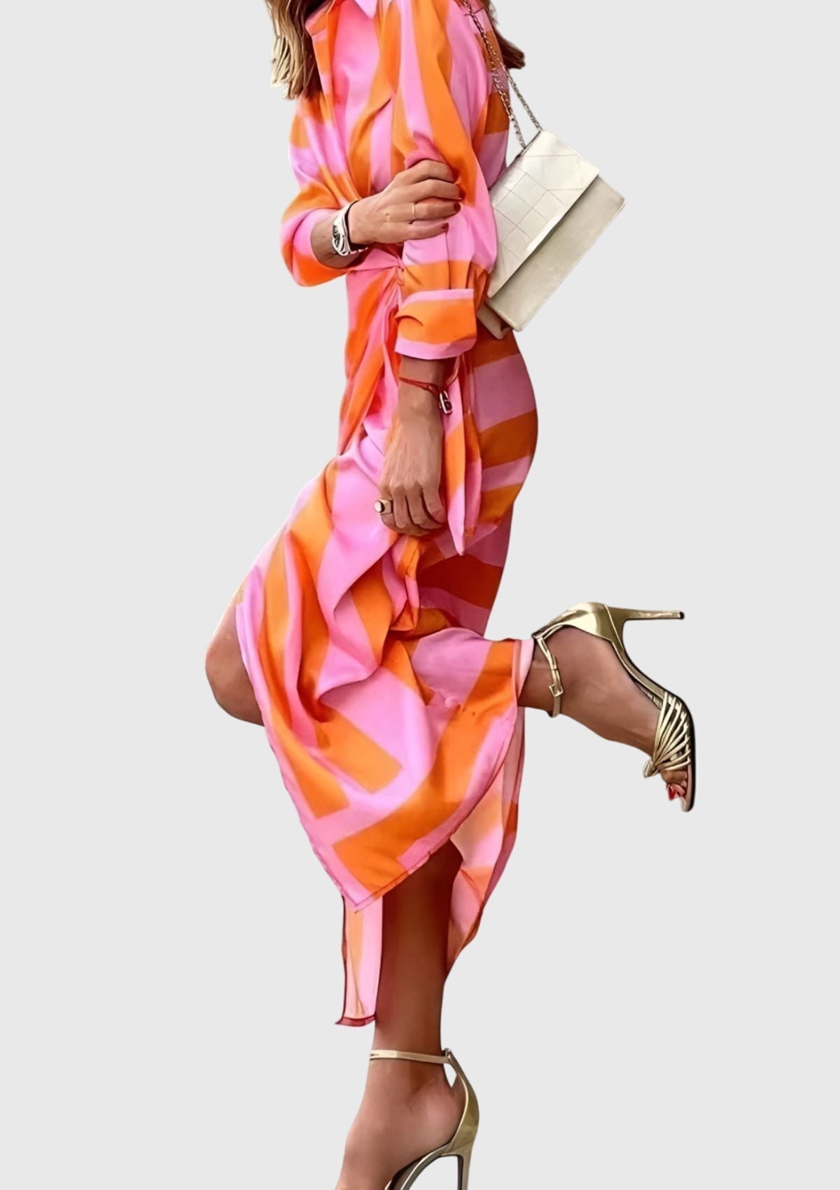 Chiara™ | Abito Elegante Avvolgente con Stampa