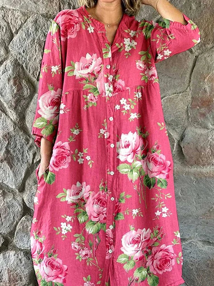 Artemisia™ | Vestito floreale artistico donna
